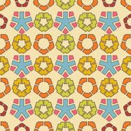 Seamless colorful background made of abstract geometric shapes N2