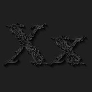 Decorated letter x N3