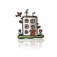 House icon sketch for your design N11