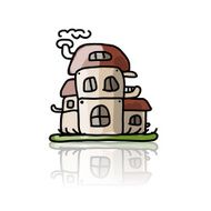 House icon sketch for your design N13