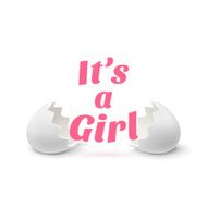 Its a girl Template for baby shower celebration N5
