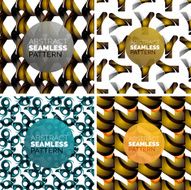 Vector set of colorful seamless geometric patterns Modern stylish abstract N25