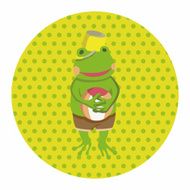 animal frog summer cartoon theme elements N3