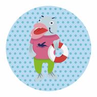 animal fish summer cartoon theme elements N2
