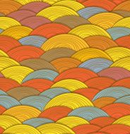 Abstract seamless background of color waves