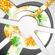 layered abstract background with snowflakes image N2