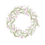 Floral wreath sketch for your design N6