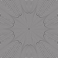 Abstract vector black and white striped background Optical illusion N2