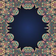 Arabian style ornamental frame for text