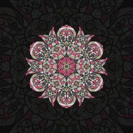 Pink mandala Template for menu greeting card invitation or cover