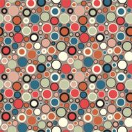 color circles on a brown background