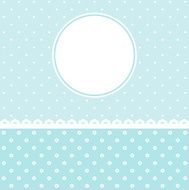 Baby Arrival Card with floral Frame Vector image N2