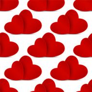 Seamless pattern with red hearts N2