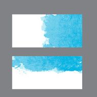 Blue Abstract Watercolor Paint Splashes Illustration Vector Bac N2
