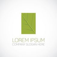 green leaf template
