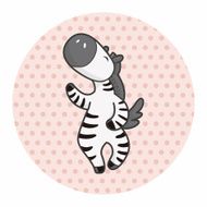 animal zebra cartoon theme elements N7