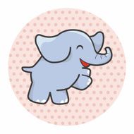 animal elephant cartoon theme elements N19
