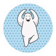 animal polar bear cartoon theme elements N12