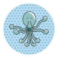 animal octopus cartoon theme elements N5