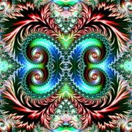 Multicolored Background with Spiral Pattern Artwork for creative design N5