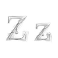 Black Smoke font Letter Z