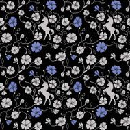 Renaissance Floral Seamless Pattern