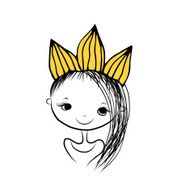 Girls princess with crown on head for your design N3