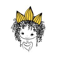 Girls princess with crown on head for your design N6