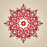 Vector baroque ornament in Victorian style N37