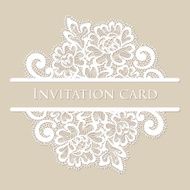 Vector lace card N7