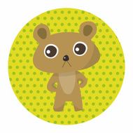 animal bear cartoon theme elements N17