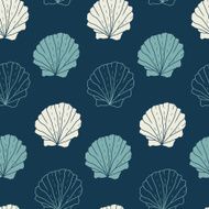 Seamless pattern with shells N3