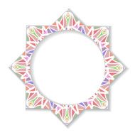 Abstract geometric element with place for text
