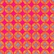 Scratched round pattern Based on Traditional Japanese Embroidery