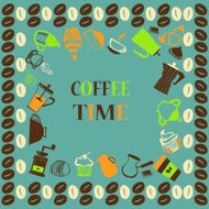 Coffee coffee Pots Cups and cupcake N2