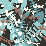 Seamless skeleton fish N2