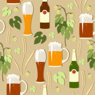 Seamless dark and light beer