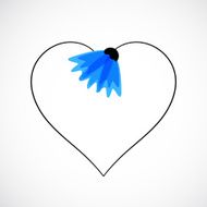 Abstract nature background Heart theme