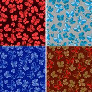 seamless patterns of butterflies