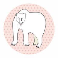 animal polar bear cartoon theme elements N13