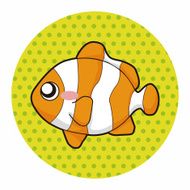 animal fish cartoon theme elements N9