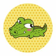 animal crocodile cartoon theme elements N7
