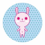 animal rabbit cartoon theme elements N35
