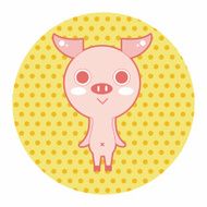 animal pig cartoon theme elements N19