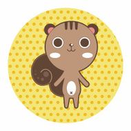 animal squirrel cartoon theme elements N12