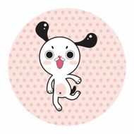 animal dog cartoon theme elements N36