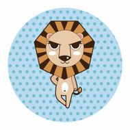 animal lion cartoon theme elements N16