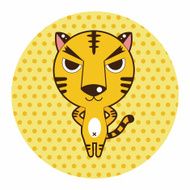 animal tiger cartoon theme elements N24