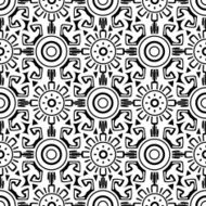 Vector tribal wheels seamless