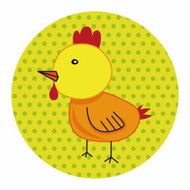animal chicken cartoon theme elements N10
